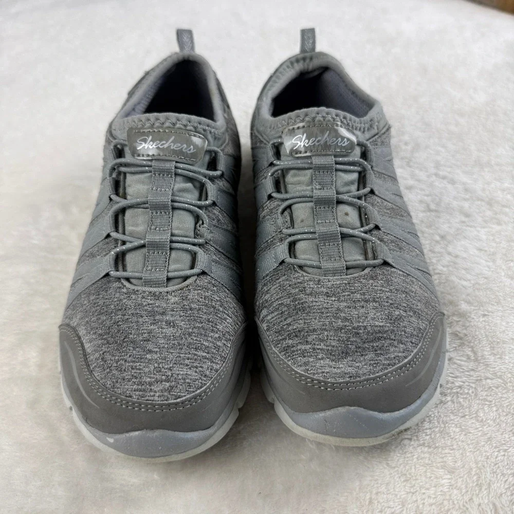 Skechers Gratis Shake It Off Walking Sneakers Shoes Women 8 Gray Casual Comfort